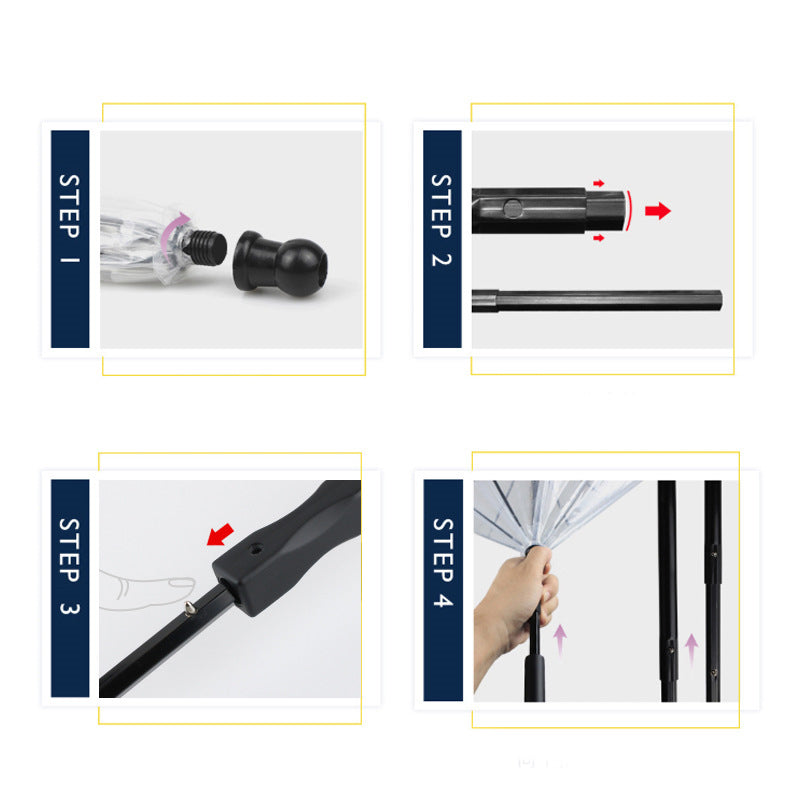 Transparent Pet Umbrella Dog Umbrella Pet Products — product detail