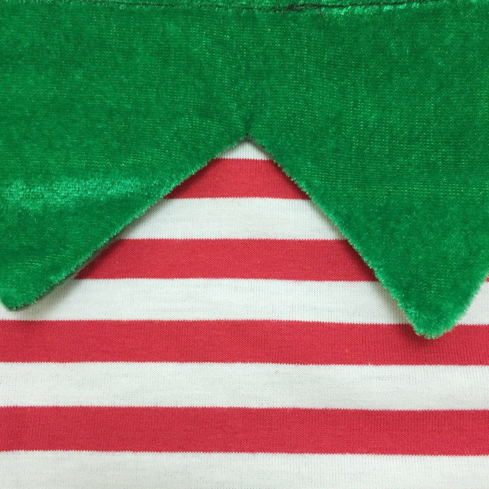 Fashion Christmas Clothes Green Elf Pet Dog Christmas Costume — product detail