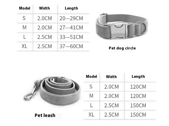 Green Velvet Dog Collar Dog Leash Pet Collar — product detail