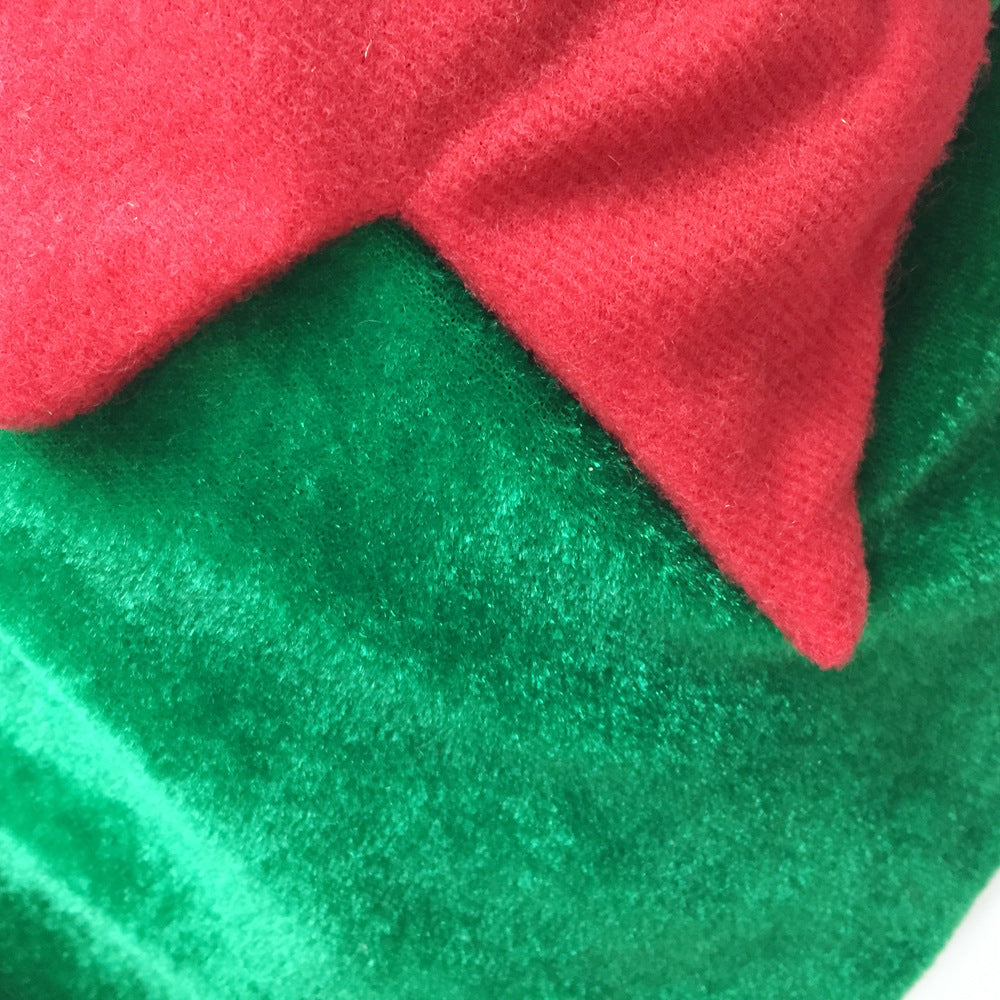 Fashion Christmas Clothes Green Elf Pet Dog Christmas Costume — product detail