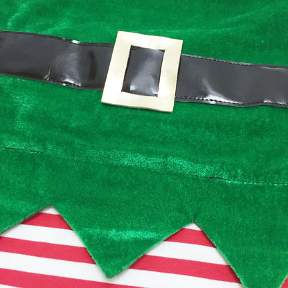Fashion Christmas Clothes Green Elf Pet Dog Christmas Costume — product detail