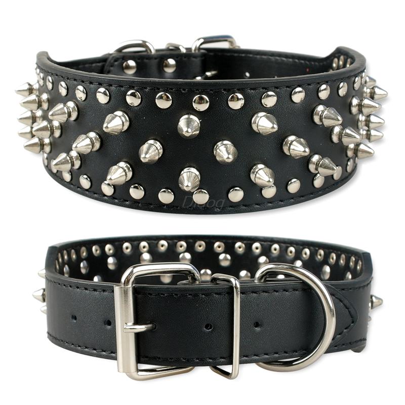 Pet collar large dog rivet collar — product detail