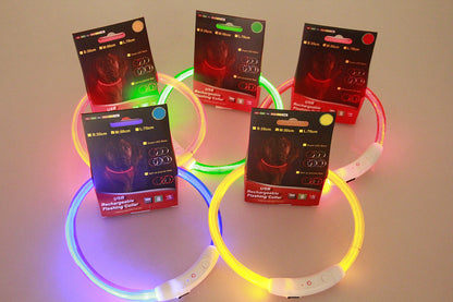USB-Rechargeable Light-Up Dog Collar — product detail