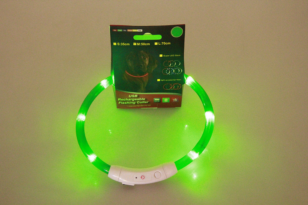 USB-Rechargeable Light-Up Dog Collar — product detail