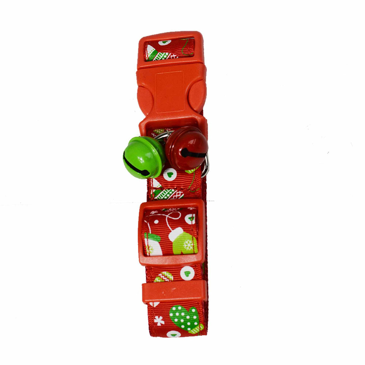 Christmas Print Pet Collar with Bell — product detail