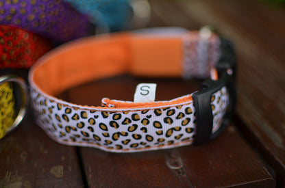 LED Dog Collar Safety Adjustable Nylon Leopard Pet Collar — product detail