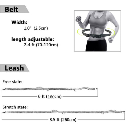 Reflective Hands-Free Running Dog Leash — product detail
