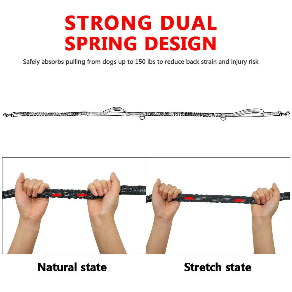 Reflective Hands-Free Running Dog Leash — product detail
