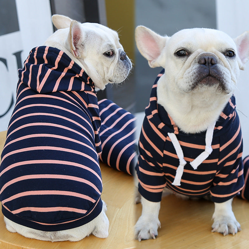 Pet Dog Cat Hoodie Striped Clothes — product detail