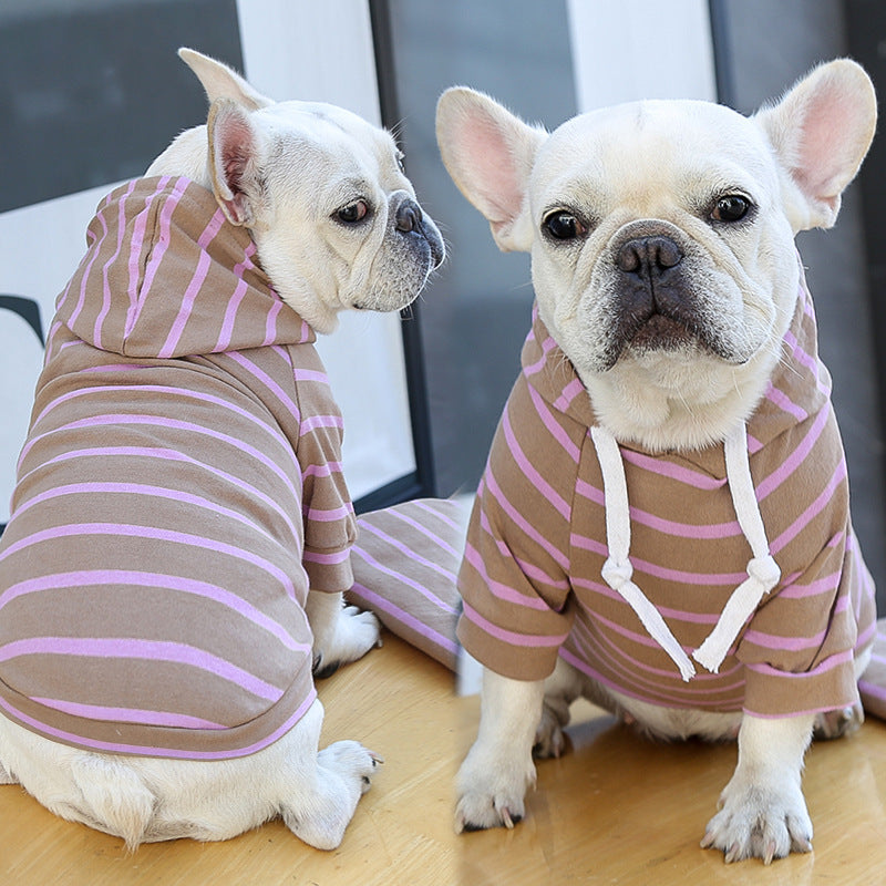 Pet Dog Cat Hoodie Striped Clothes — product detail