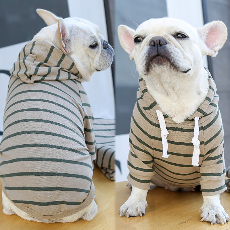 Pet Dog Cat Hoodie Striped Clothes — product detail