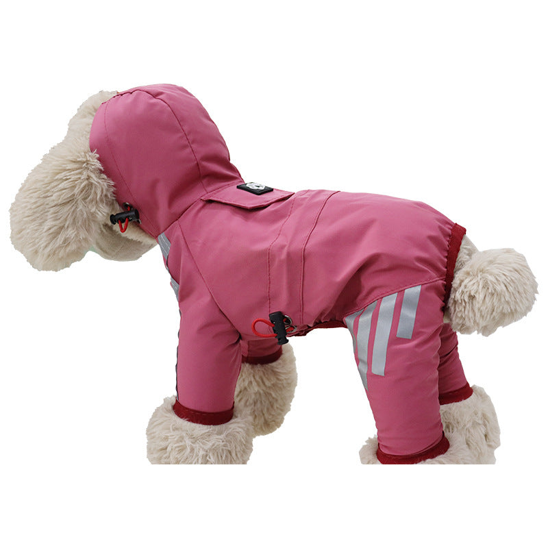 Dog Raincoat Full Package Four Feet Waterproof Rain Cape Pet Products — product detail