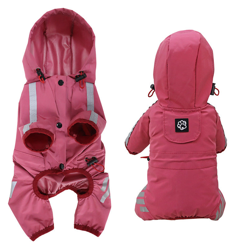 Dog Raincoat Full Package Four Feet Waterproof Rain Cape Pet Products — product detail