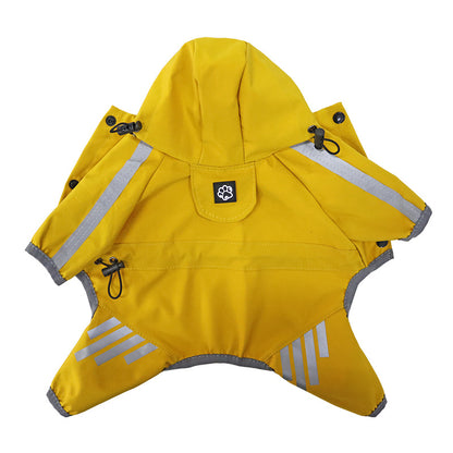 Dog Raincoat Full Package Four Feet Waterproof Rain Cape Pet Products — product detail