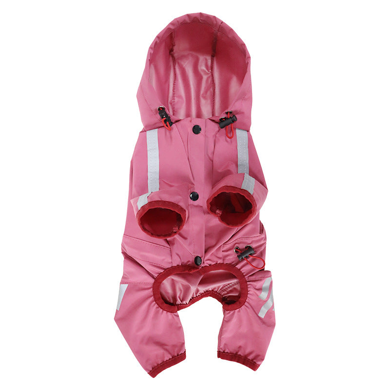 Dog Raincoat Full Package Four Feet Waterproof Rain Cape Pet Products — product detail