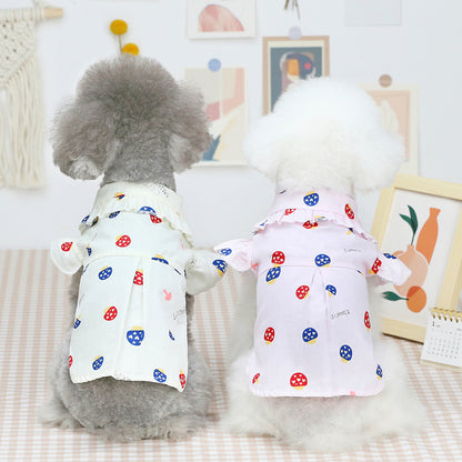 Printed Button-Up Pet Shirt — product detail