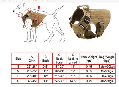 Tactical Dog Harness & Accessories — product detail