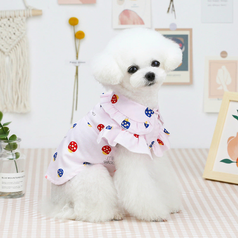 Printed Button-Up Pet Shirt — product detail