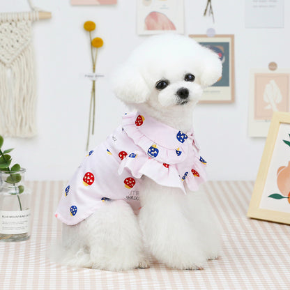Printed Button-Up Pet Shirt — product detail
