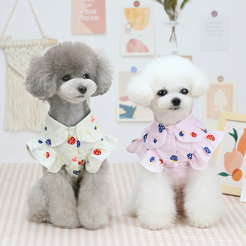 Printed Button-Up Pet Shirt — product detail
