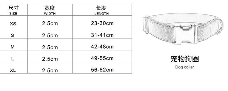 Pet dog collar — product detail