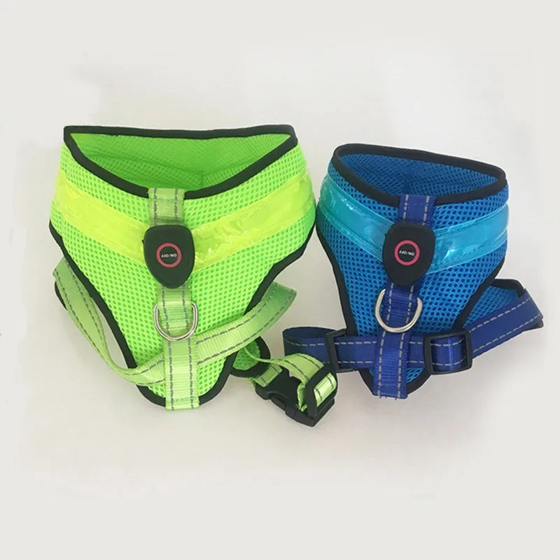 USB-Rechargeable LED Dog Harness — product detail