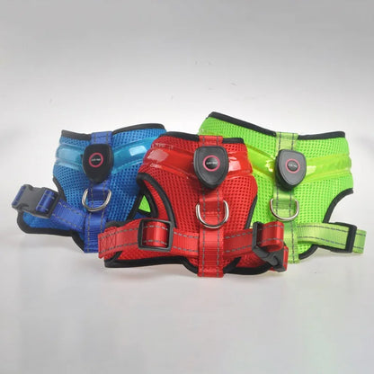 USB-Rechargeable LED Dog Harness — product detail