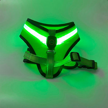 USB-Rechargeable LED Dog Harness — product detail