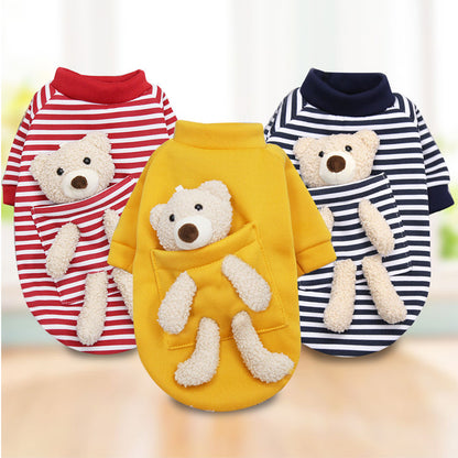 Cat Dog Pet Clothes for Small Dog Cute Sweater Spring Cat Cute Teddy Bear — product detail