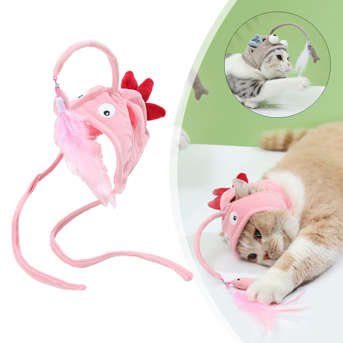 Wearable Cat Teaser Headbands — product detail