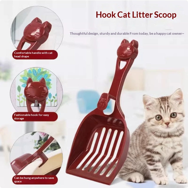 Plastic cat litter shovel cat head cat shovels — product detail