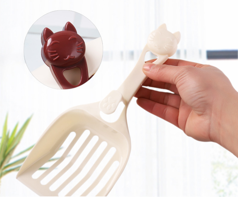 Plastic cat litter shovel cat head cat shovels — product detail