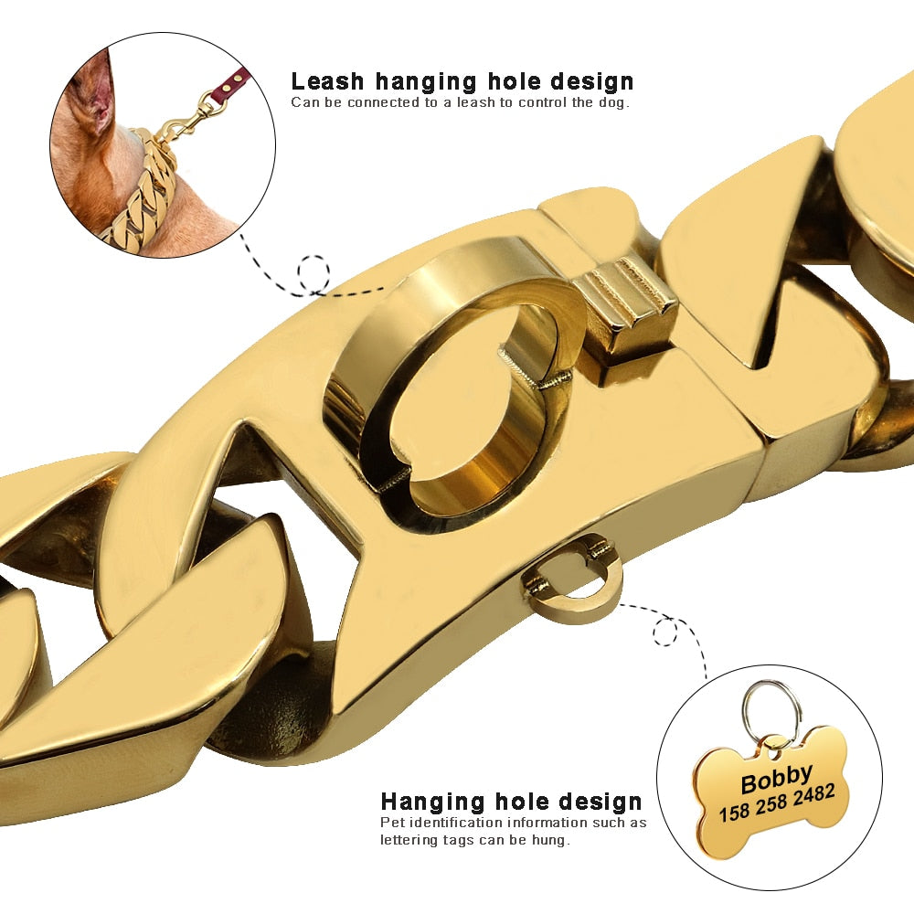 Stainless steel dog chain — product detail