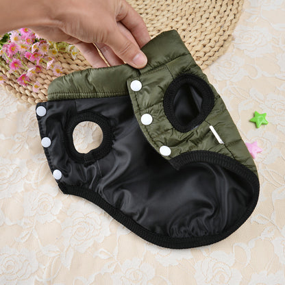 Small Dog Teddy Autumn Autumn Winter Cat Thermal Padded Coat — product detail