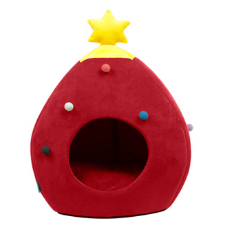 Christmas Tree Pet Bed Winter Warm Pet Nest Cat House Dog pet supplies — product detail