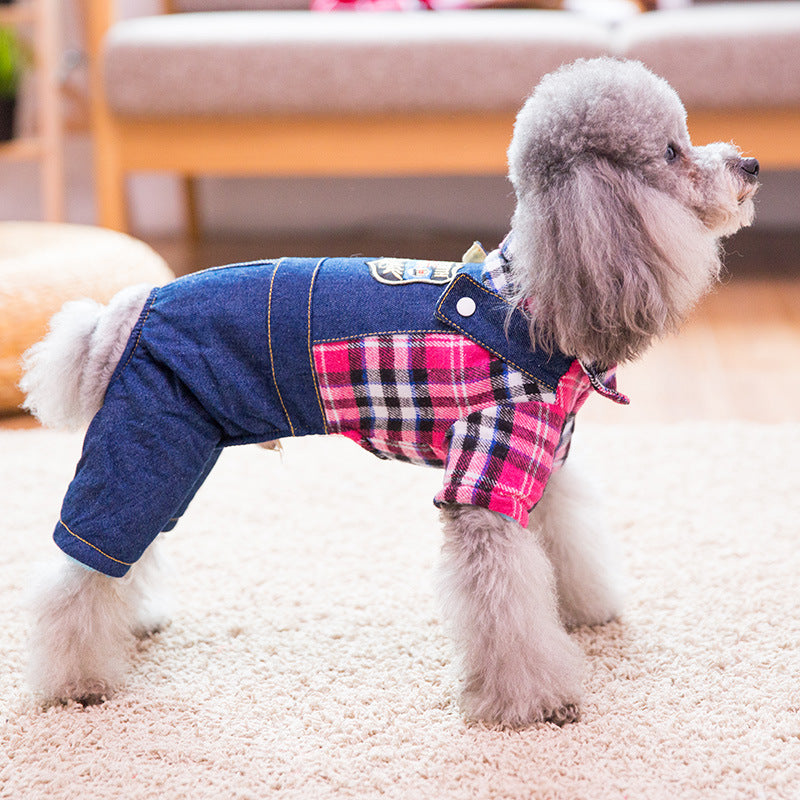 Pet fun paw print bear pet clothes — product detail