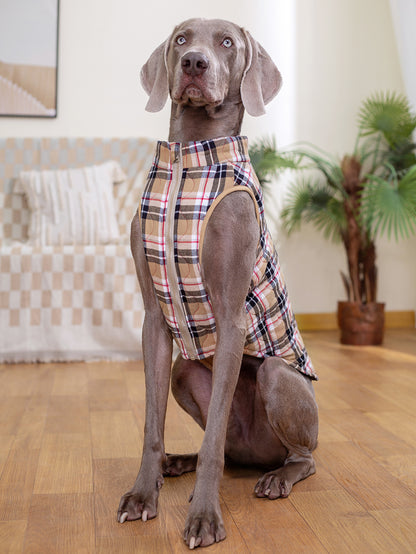 Plaid Zippered Dog Vest — product detail
