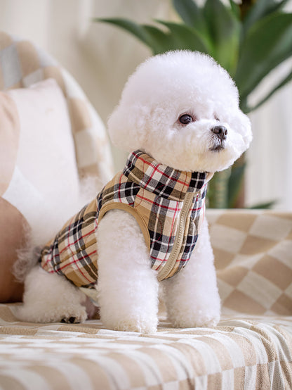 Plaid Zippered Dog Vest — product detail