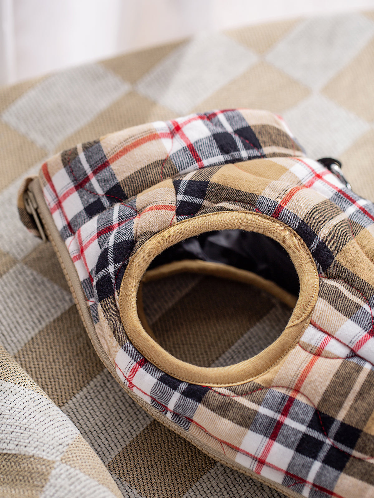 Plaid Zippered Dog Vest — product detail