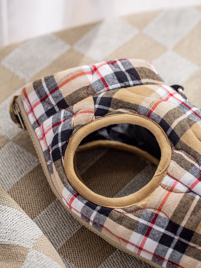Plaid Zippered Dog Vest — product detail