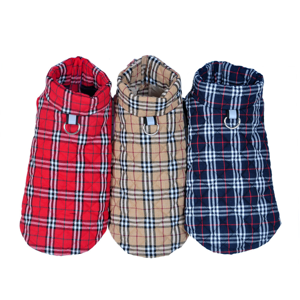 Plaid Zippered Dog Vest — product detail