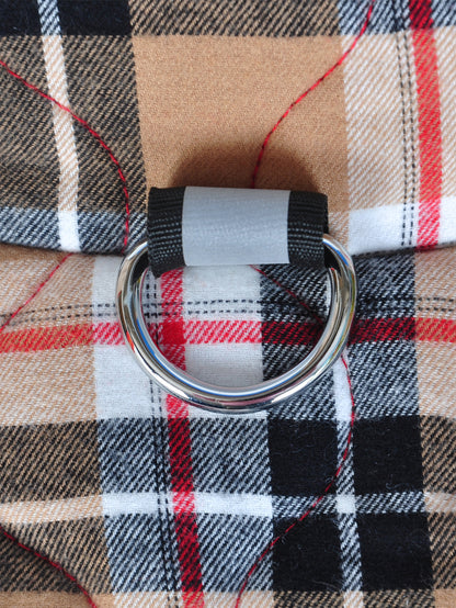 Plaid Zippered Dog Vest — product detail