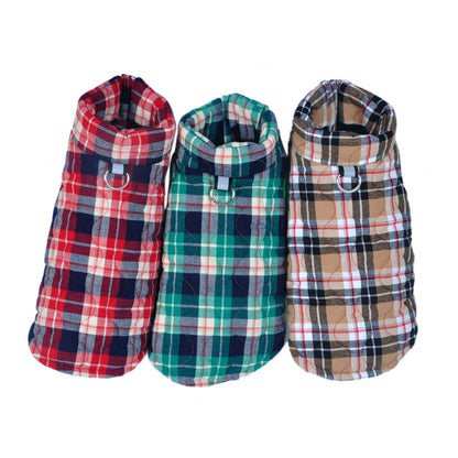 Plaid Zippered Dog Vest — product detail