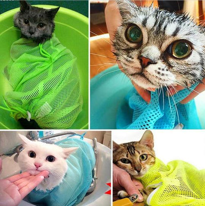 Adjustable Mesh Cat Grooming Bag — product detail