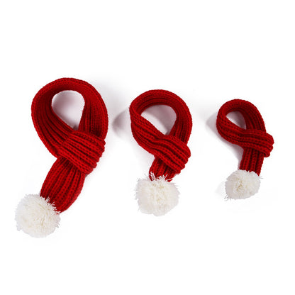 Pet christmas wool scarf — product detail