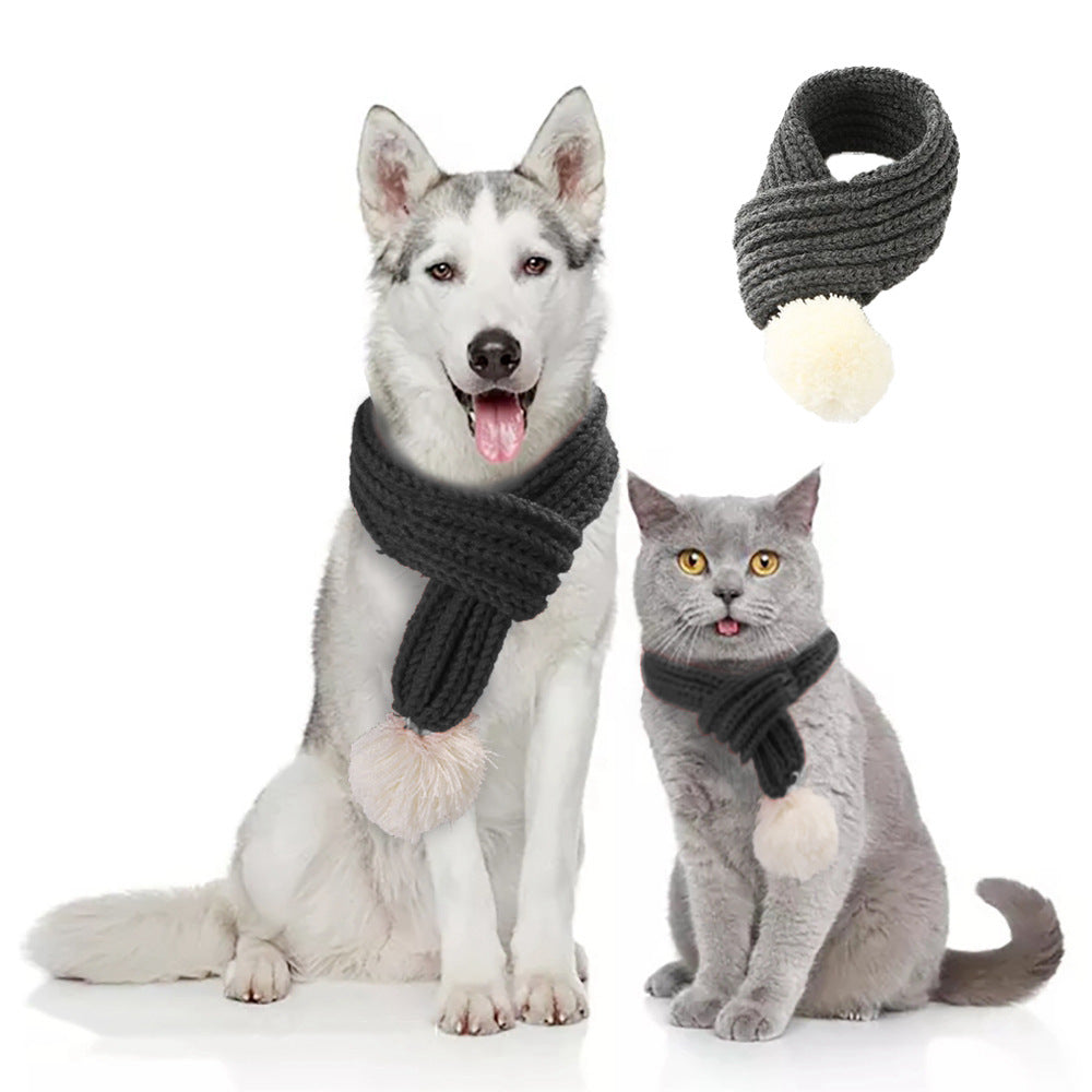 Pet christmas wool scarf — product detail