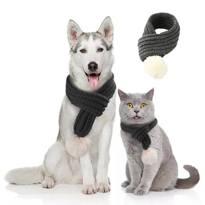 Pet christmas wool scarf — product detail