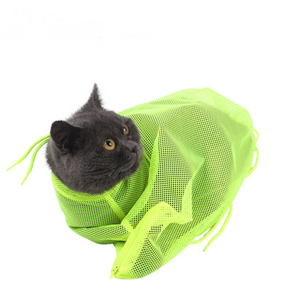 Adjustable Mesh Cat Grooming Bag — product detail