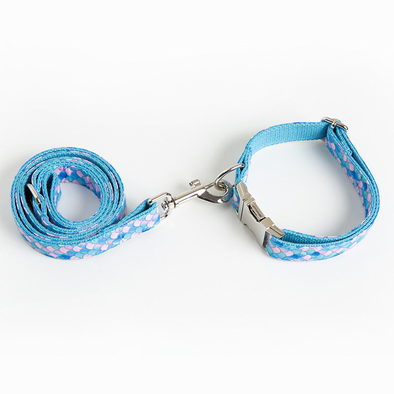 Mermaid Pet Collar Leash Dog Leash — product detail