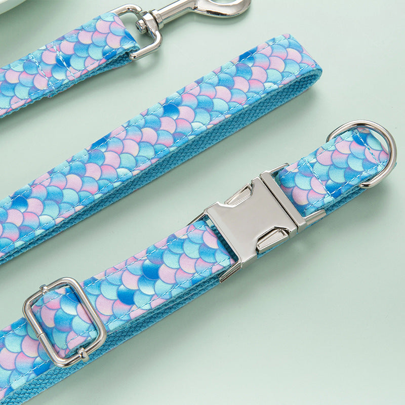 Mermaid Pet Collar Leash Dog Leash — product detail